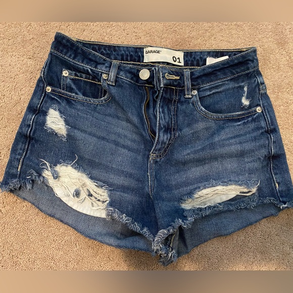 Garage high rise jean shorts - Picture 1 of 2
